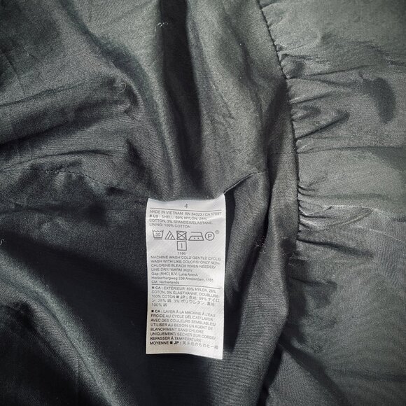 BANANA REPUBLIC KNEE LENGTH MIDI TAFFETA BALLOON SKIRT - BLACK - Picture 5 of 10